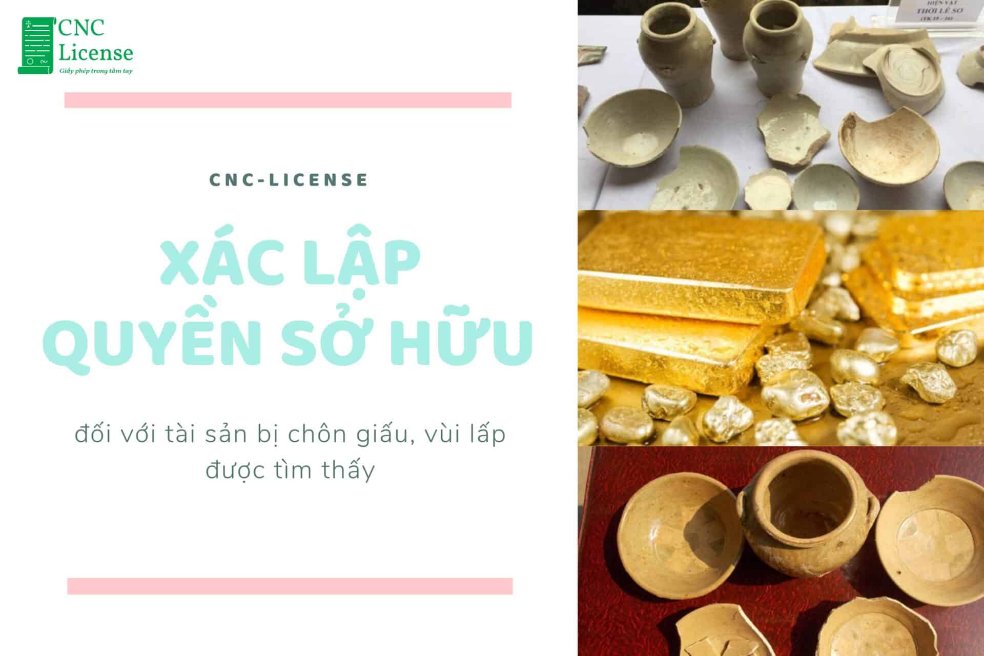 Xác lập quyền sở hữu đối với tài sản bị chôn giấu, vùi lấp được tìm thấy