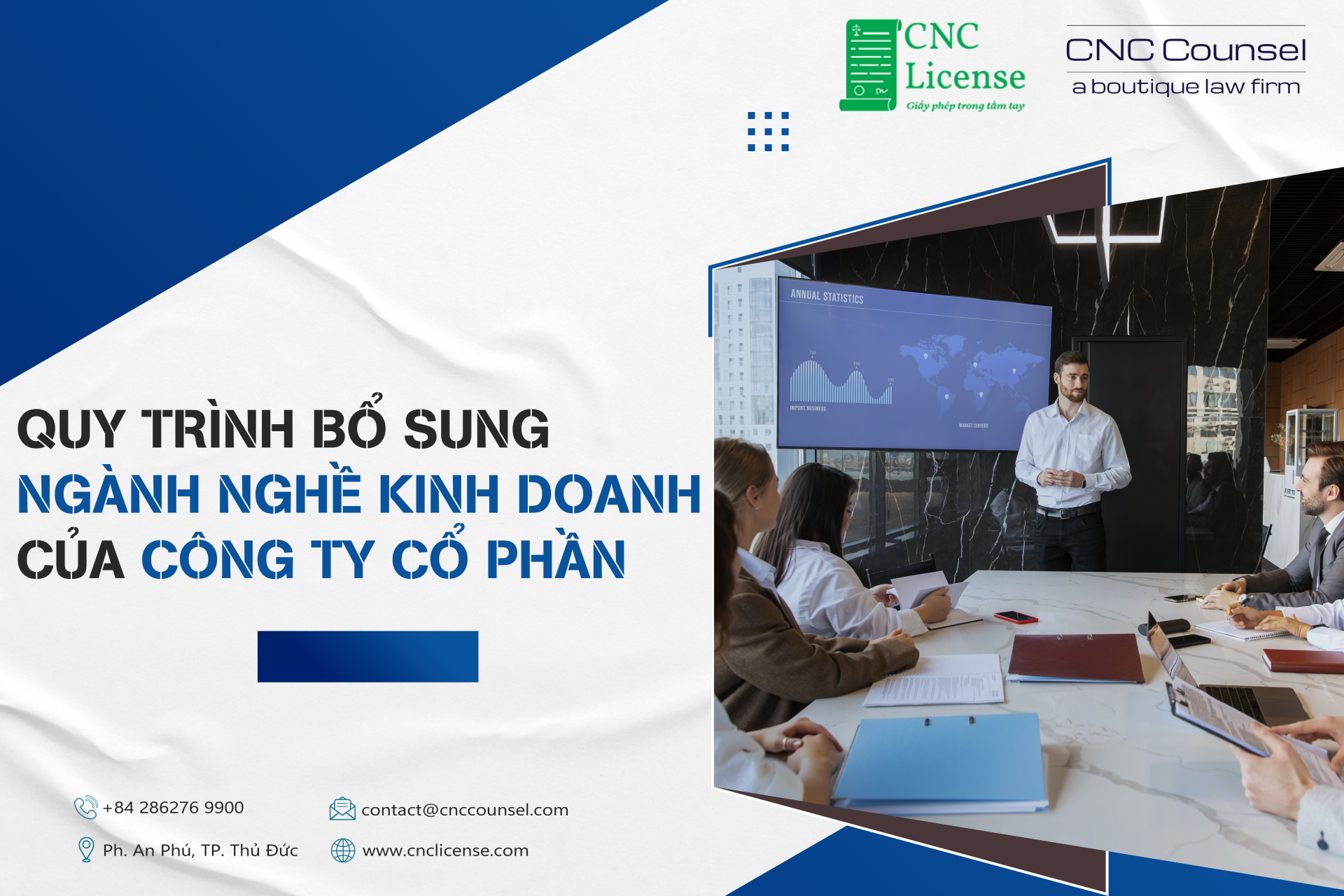 Quy Trình Bổ Sung Ngành Nghề Kinh Doanh Của Công ty Cổ phần