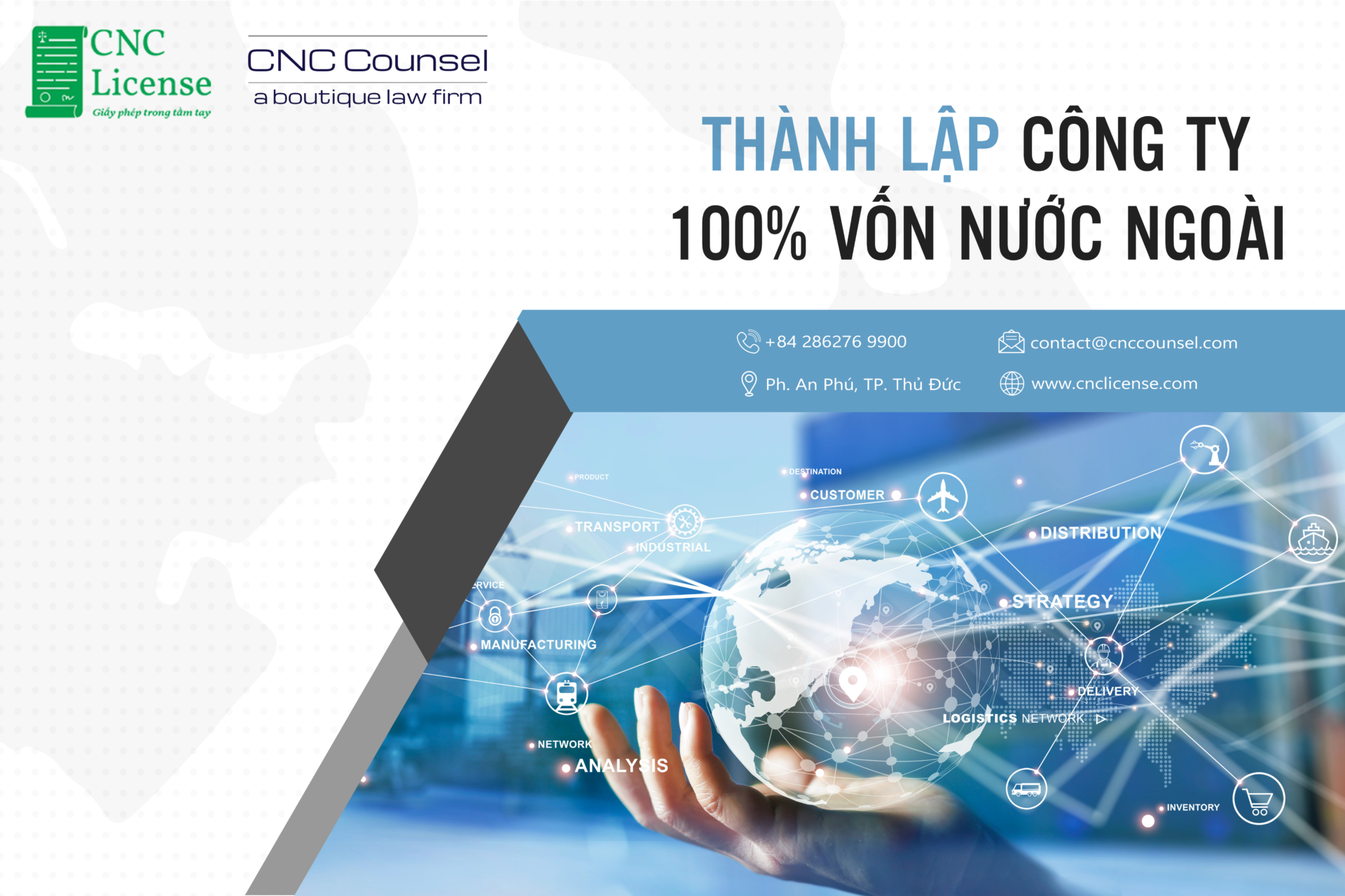 THÀNH LẬP CÔNG TY 100% VỐN NƯỚC NGOÀI