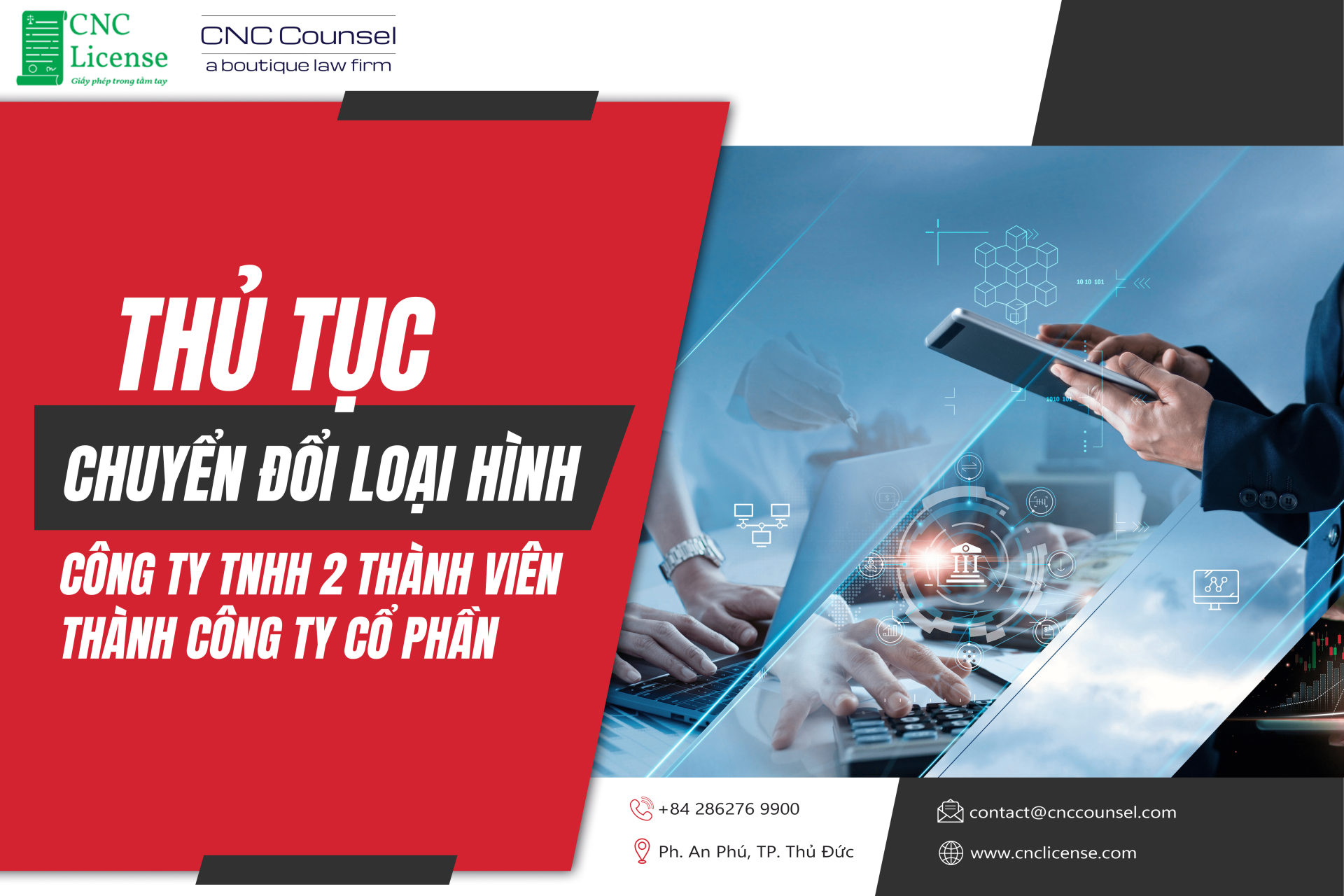 Thủ tục chuyển đổi loại hình công ty TNHH 2 Thành Viên thành công ty Cổ Phần