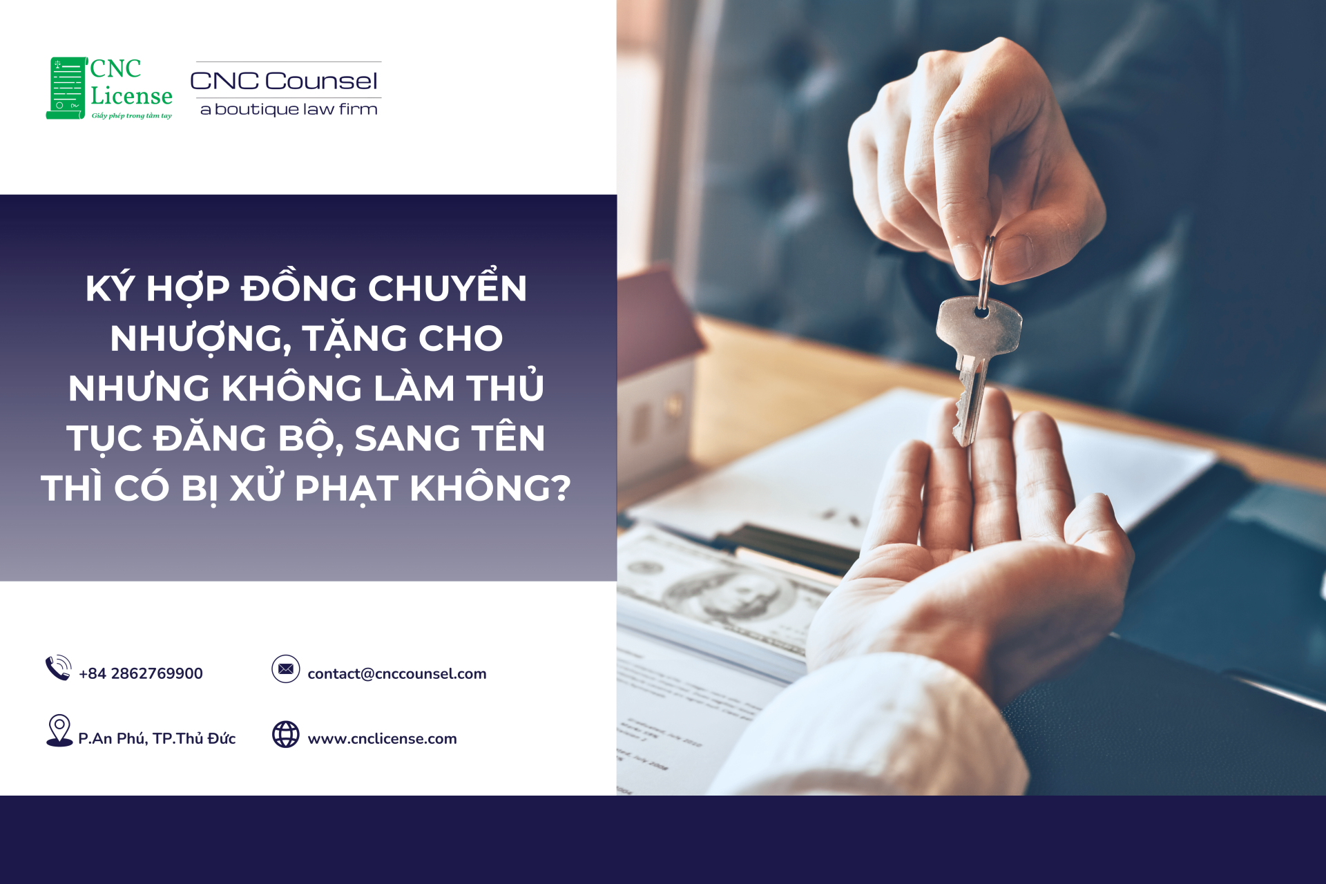 Ký hợp đồng chuyển nhượng, tặng cho nhưng không làm thủ tục đăng bộ, sang tên thì có bị xử phạt không?