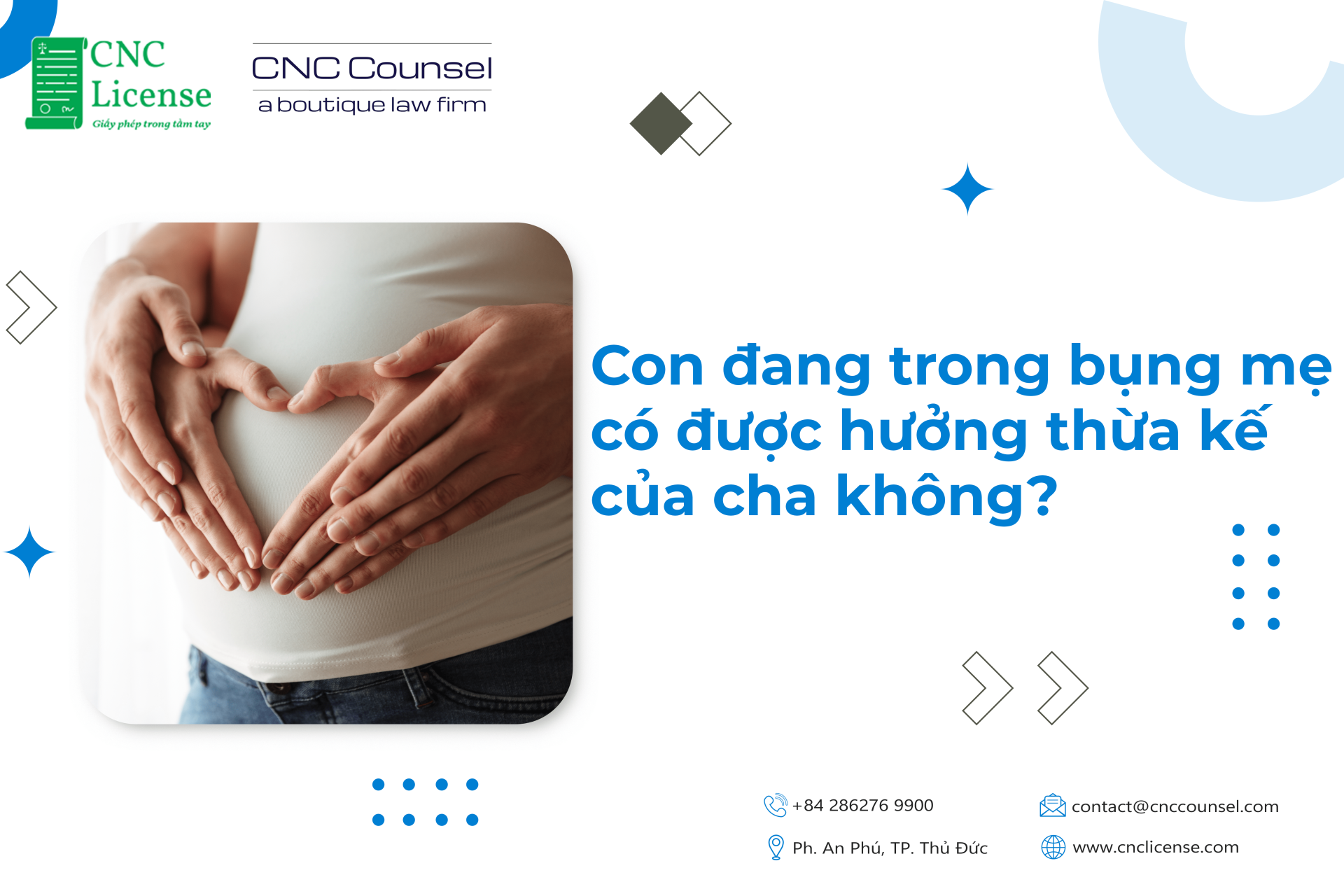 Con đang trong bụng mẹ có được hưởng thừa kế của cha không?