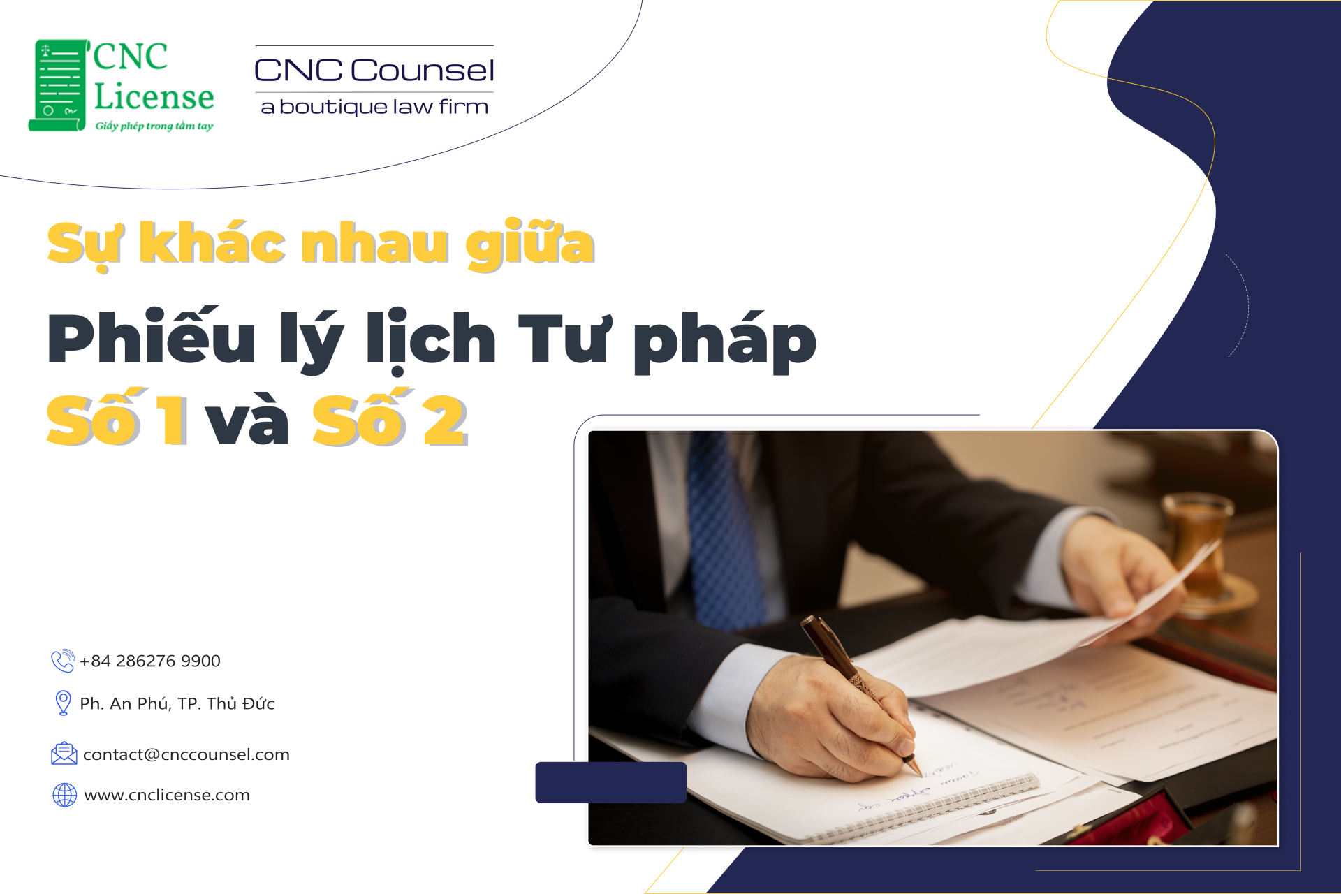 Sự khác nhau giữa phiếu lý lịch tư pháp số 1 và số 2