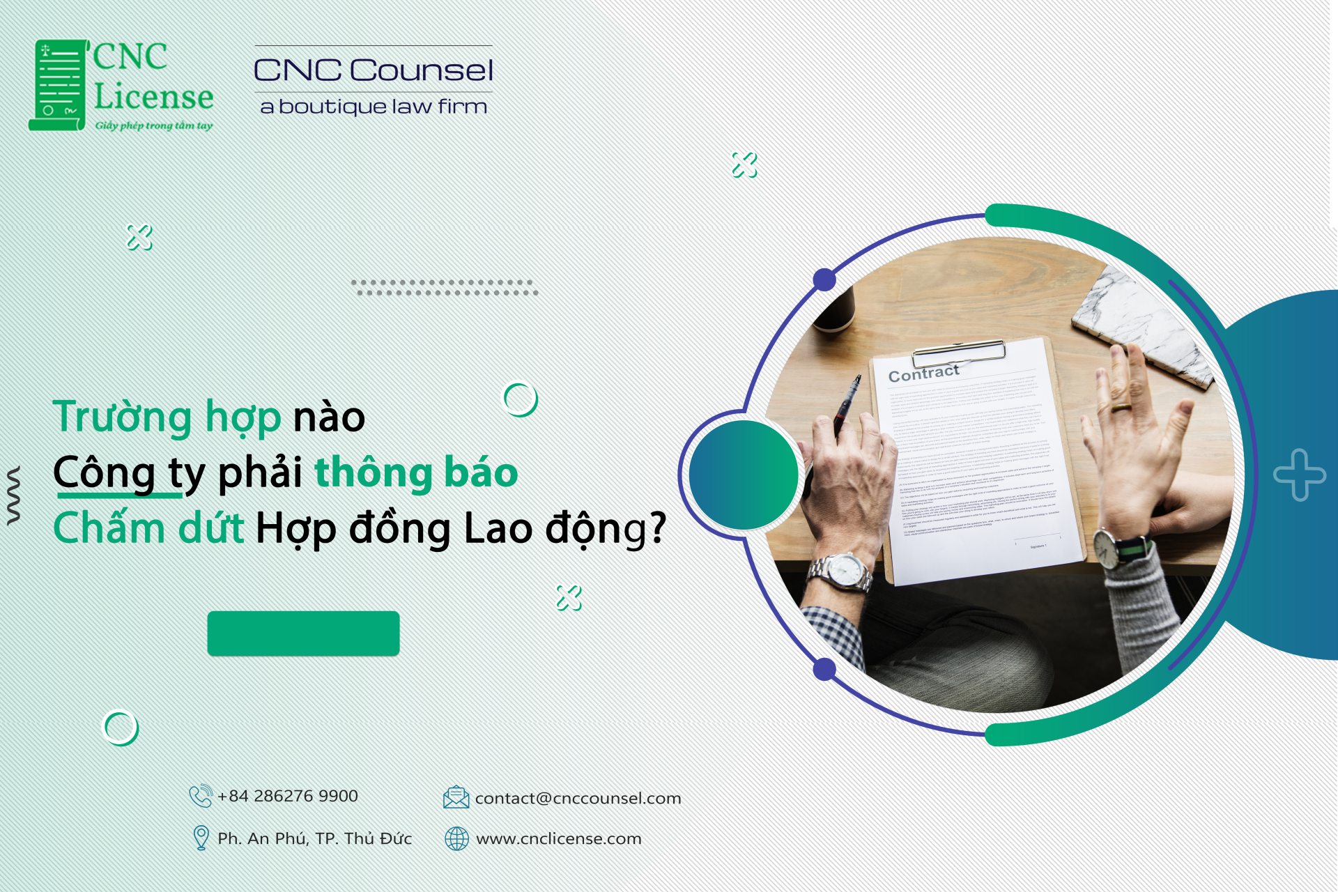 Trường hợp nào công ty phải thông báo chấm dứt Hợp đồng lao động?