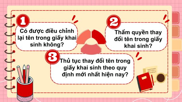 Thay đổi tên trên giấy khai sinh