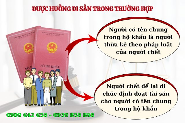 Chung hộ khẩu với người chết được hưởng di sản khi nào