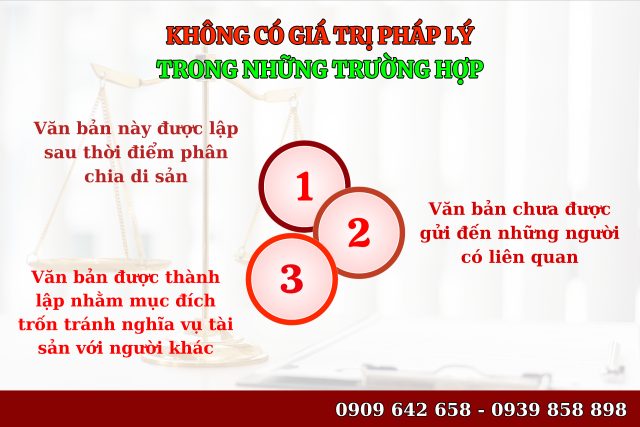 Đã từ chối nhận di sản có được thay đổi lai