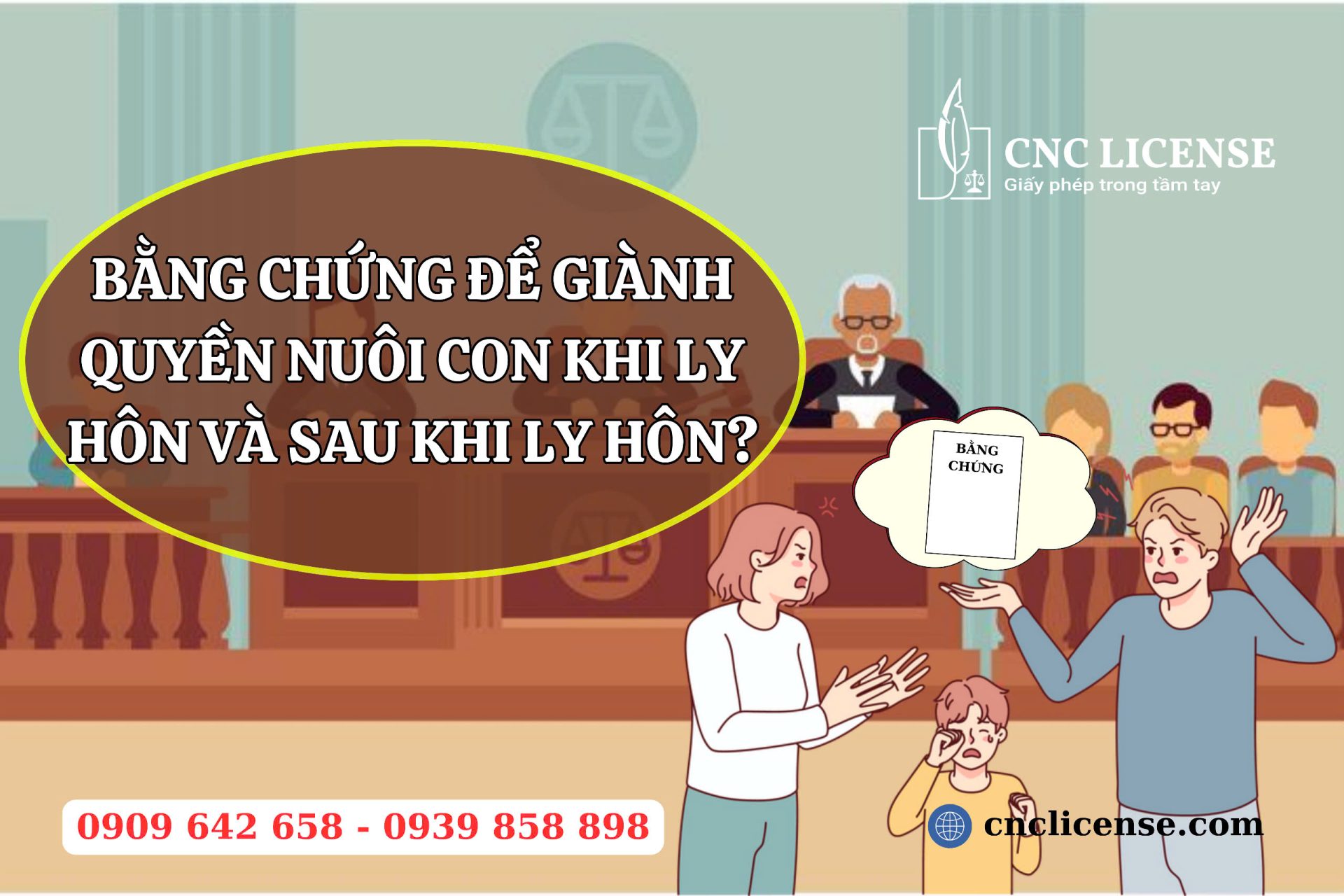 Bằng chứng để giành quyền nuôi con khi ly hôn và sau khi ly hôn