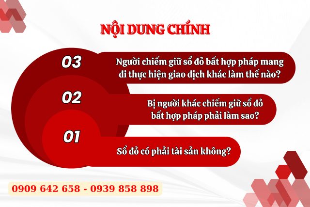 Bị người khác chiếm giữ sổ đỏ bất hợp pháp thì phải làm sao?