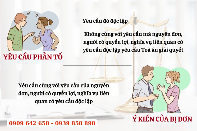 Luật sư giỏi tư vấn về yêu cầu phản tố và ý kiến của bị đơn 