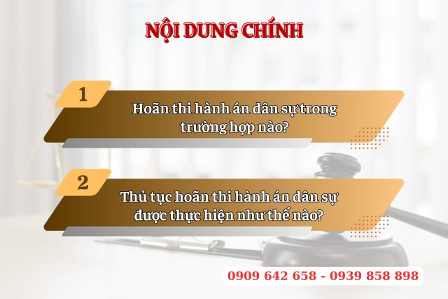 Hoãn hành động này ở bất kỳ trường hợp nào