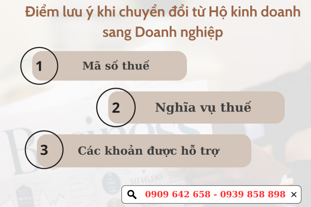 Hồ sơ, thủ tục chuyển đổi từ hộ kinh doanh sang doanh nghiệp