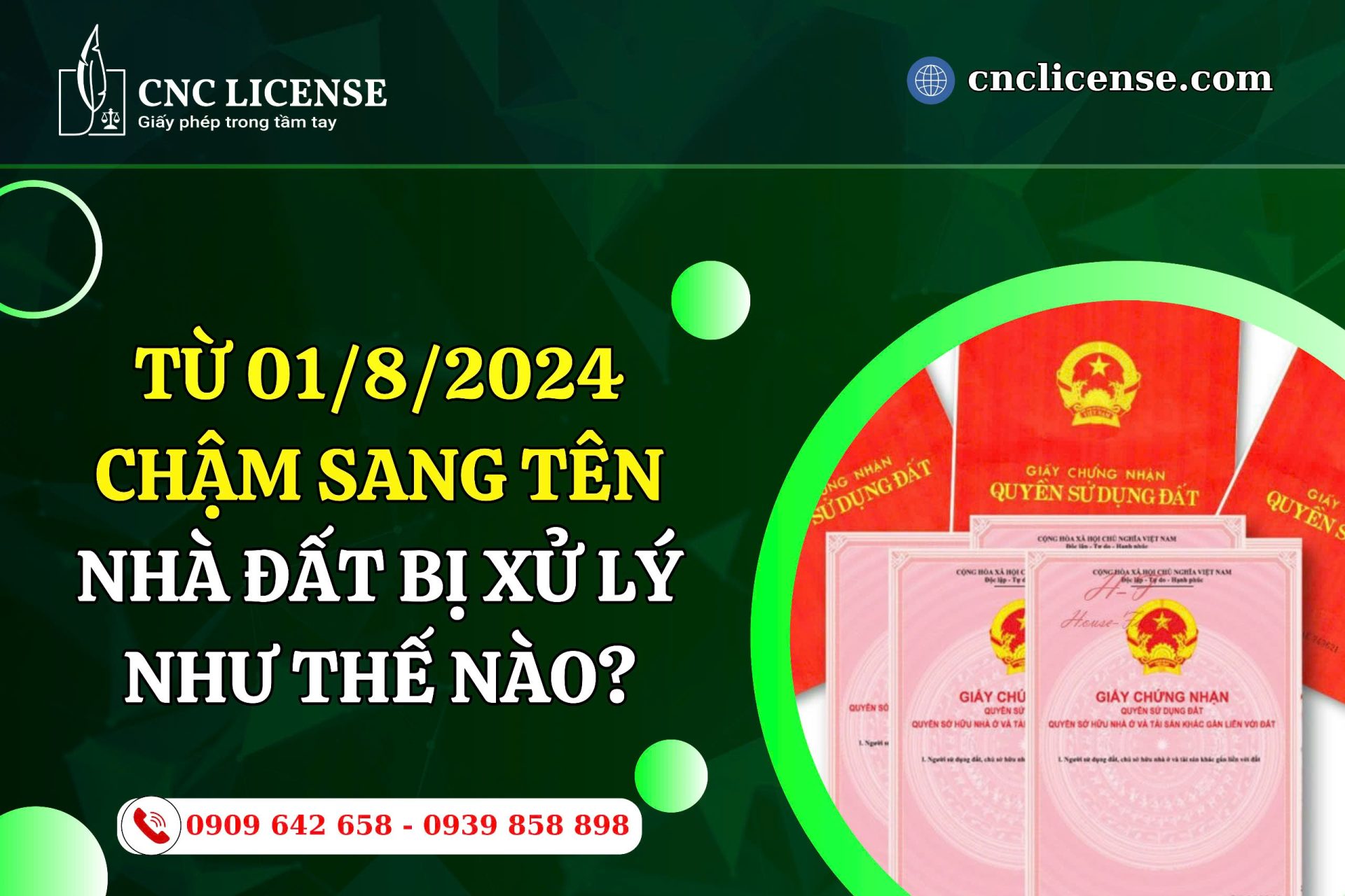 Chậm sang tên nhà đất bị xử lý như thế nào?