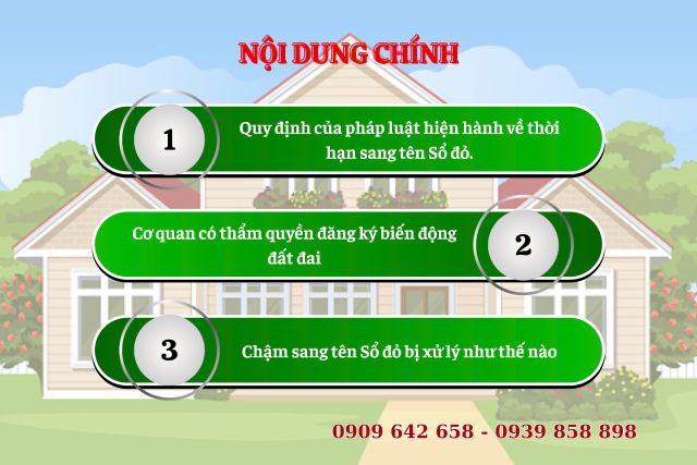 Chậm sang tên nhà đất bị xử lý như thế nào?