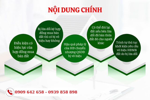 Bị lừa ký hợp đồng mua bán đất thì hợp đồng đó có vô hiệu không?