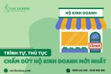 Trình tự, thủ tục chấm dứt hộ kinh doanh mới nhất?