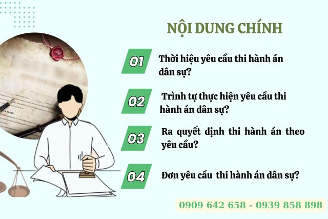 Trình tự, thủ tục yêu cầu thi hành án dân sự mới nhất?