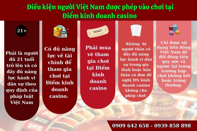 Công dân Việt Nam có được phép chơi casino không?