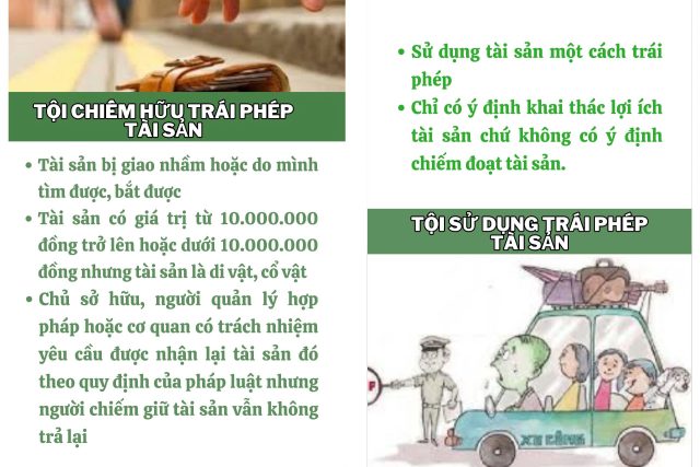 Phân biệt tội chiếm giữ trái phép tài sản và tội sử dụng trái phép tài sản