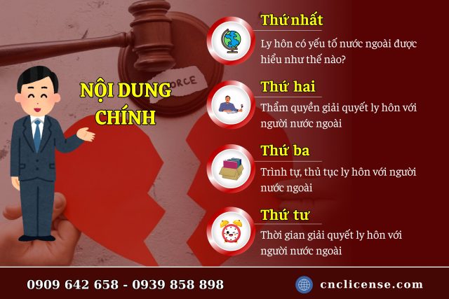 Trình tự, thủ tục ly hôn với người nước ngoài