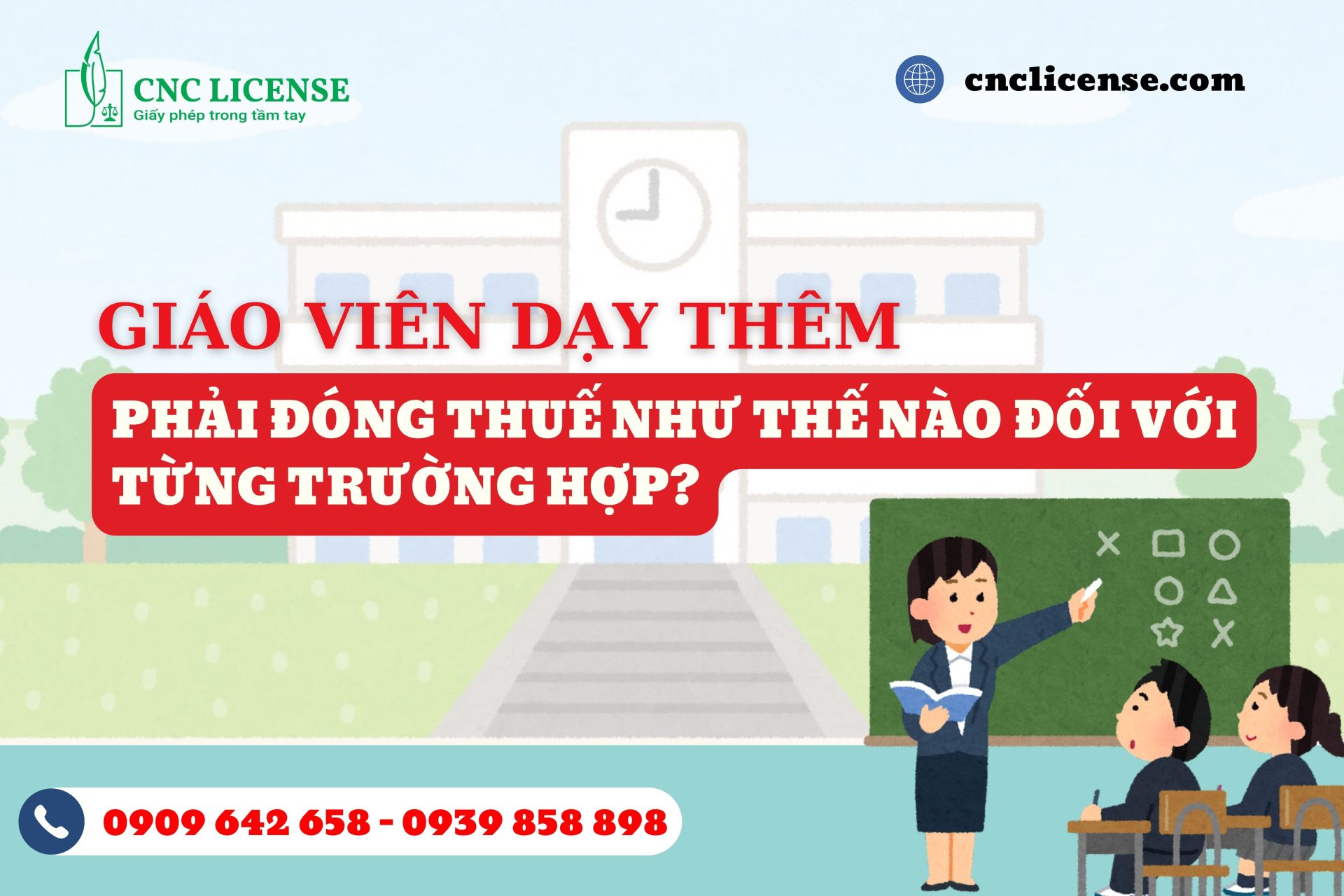 Giáo viên dạy thêm phải đóng thuế như thế nào đối với từng trường hợp?