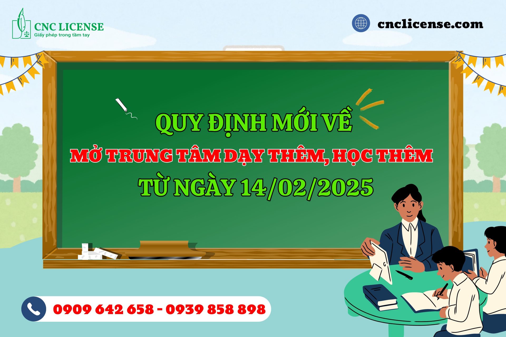 Quy định mới về mở trung tâm dạy thêm, học thêm từ 14/02/2025