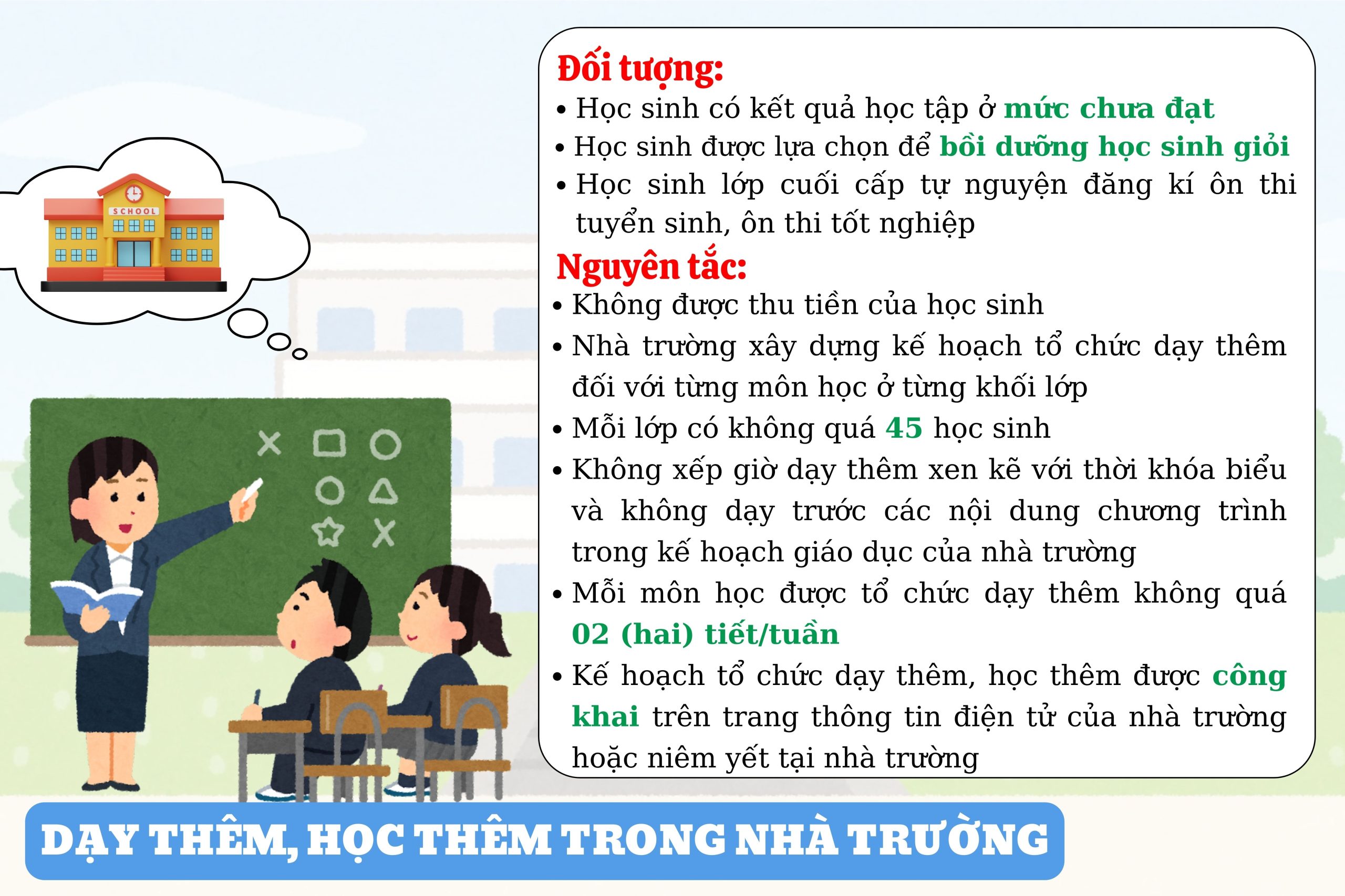 Quy định mới về mở trung tâm dạy thêm, học thêm từ ngày 14/02/2025