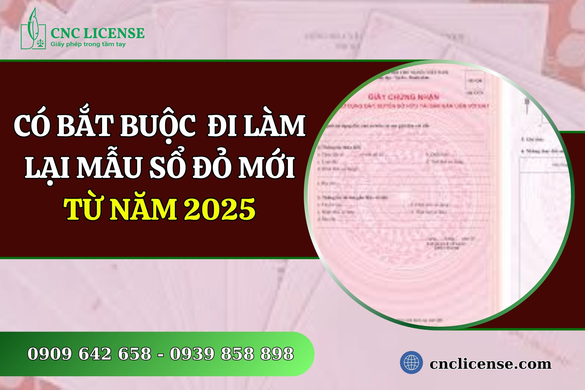 Có bắt buộc đi làm lại mẫu sổ đỏ mới từ năm 2025