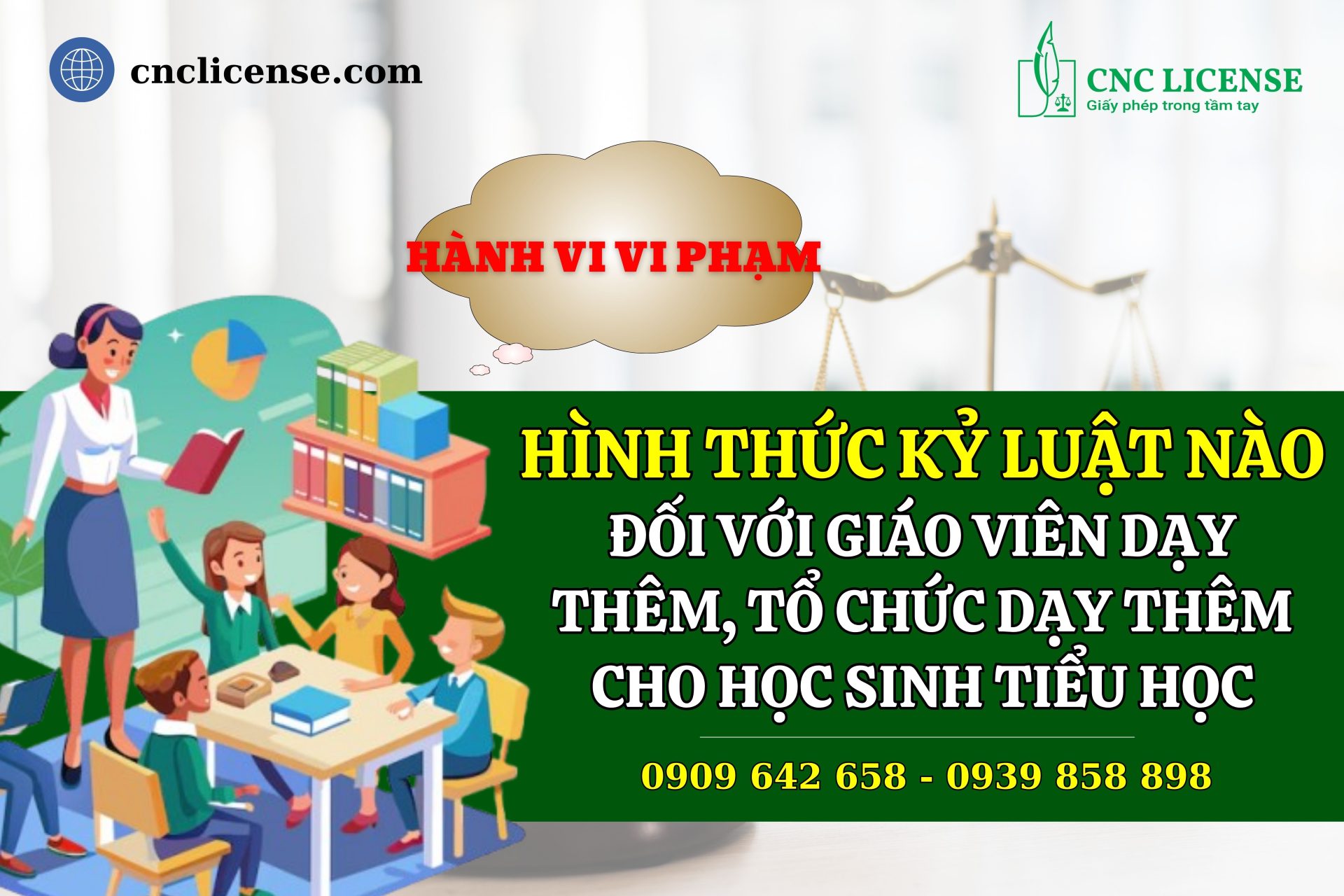 Hình thức kỷ luật nào đối với giáo viên khi tổ chức dạy thêm cho học sinh tiểu học?